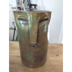 Pot unique en céramique Raku