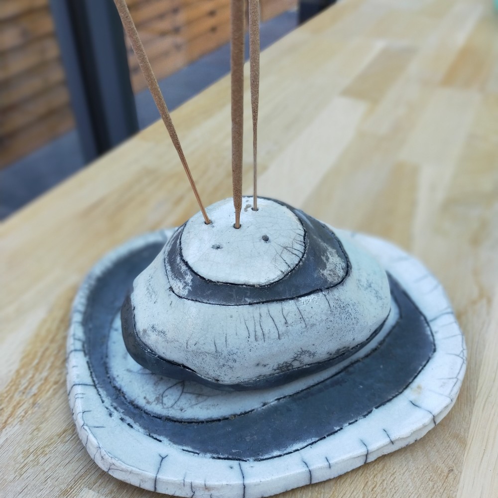 Porte-encens raku Galets amoureux | Flozraku – photo 5
