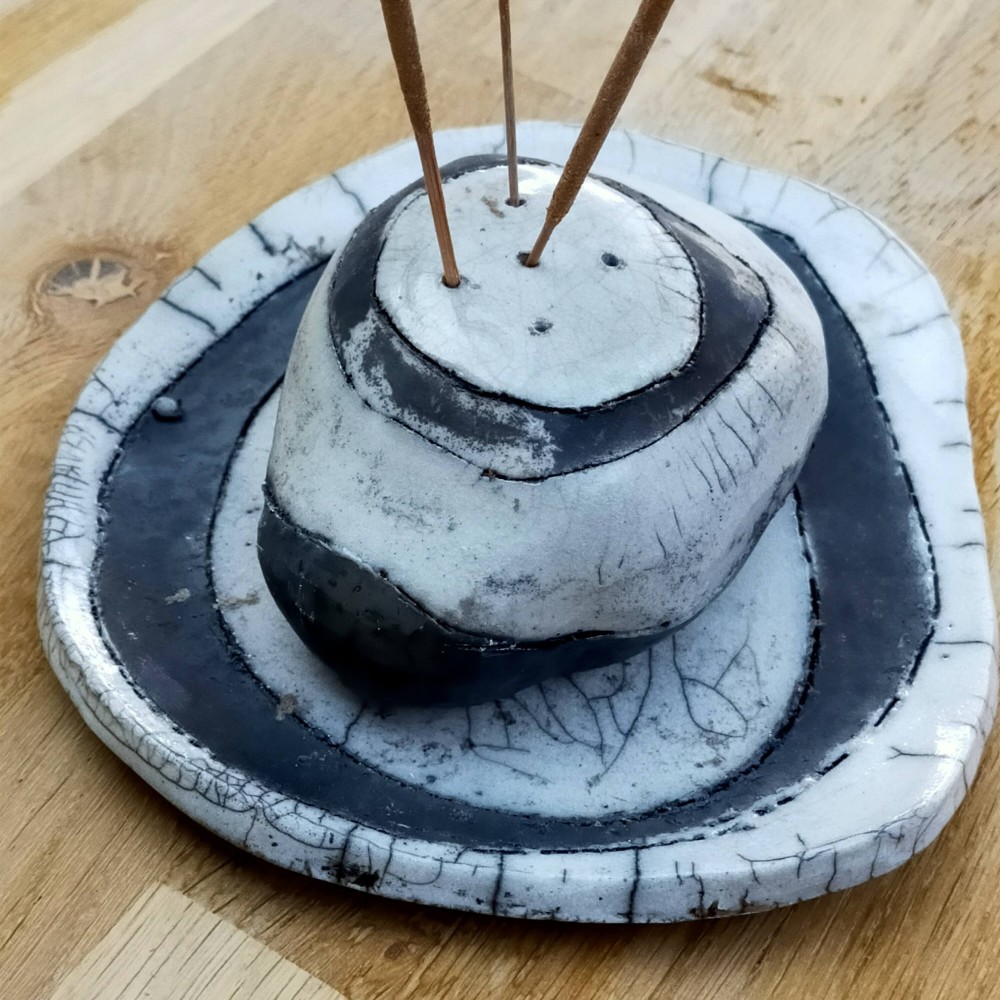 Porte-encens raku Galets amoureux | Flozraku – photo 8