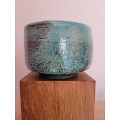 Bol RAKU turquoise unique