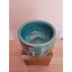 Bol RAKU turquoise unique
