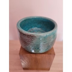 Bol RAKU turquoise unique