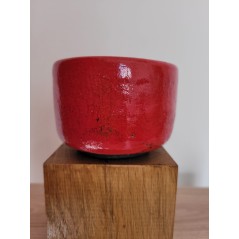 Bol RAKU rouge unique