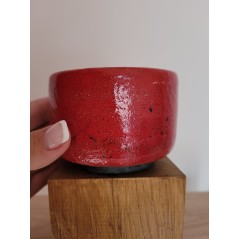 Bol RAKU rouge unique