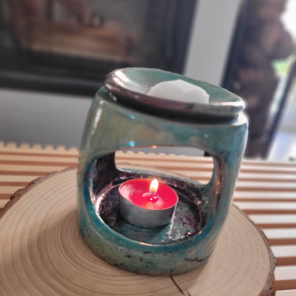 Brûleur raku turquoise unique | Flozraku – photo 3