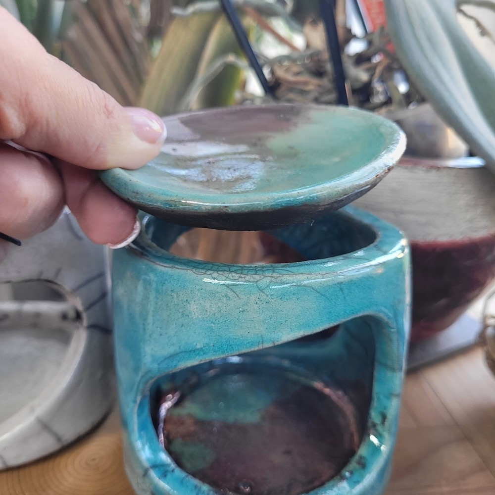 Brûleur raku turquoise unique | Flozraku – photo 4
