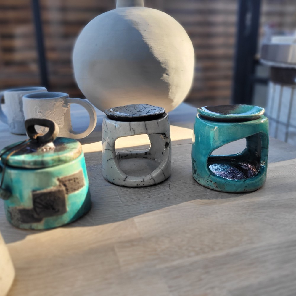 Brûleur raku turquoise unique | Flozraku – photo 5