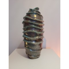 Vase unique turquoise