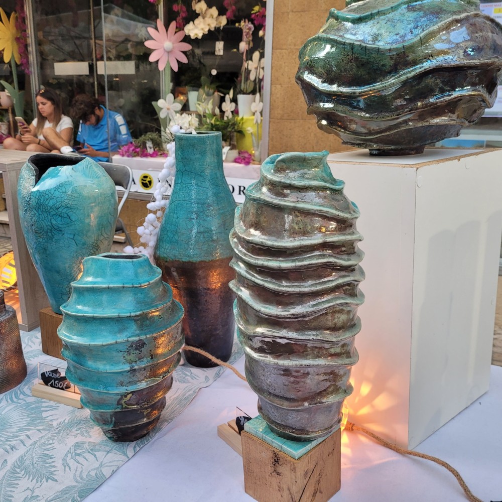 Vase raku turquoise, pièce unique | Flozraku – photo 6